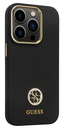 GUESS CARCASA SILICONE STRASS IPHONE 14 PRO MAX NEGRO