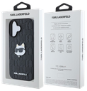 KARL LAGERFELD CARCASA CHOUPETTE PIN IPHONE 16 PLUS NEGRO