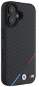 BMW CARCASA MAGSAFE CARBON TRICOLOR IPHONE 16 PLUS NEGRO