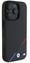 BMW CARCASA MAGSAFE CARBON TRICOLOR IPHONE 16 PRO NEGRO