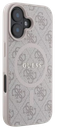 GUESS CARCASA MAGSAFE RING CLASSIC LOGO IPHONE 16 ROSA