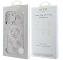 GUESS CARCASA MAGSAFE RING CLASSIC LOGO IPHONE 16 ROSA