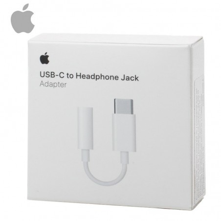 APPLE  adaptador MU7E2ZM/A jack 3.5mm a tipo C