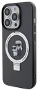 KARL LAGERFELD CARCASA MAGSAFE RINGSTAND KC IPHONE 16 PRO NEGRO
