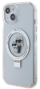 KARL LAGERFELD CARCASA MAGSAFE RINGSTAND KC IPHONE 16 PLUS BLANCO