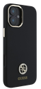 GUESS CARCASA SILICONE STRASS IPHONE 16 PLUS NEGRO