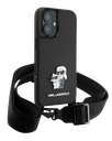 KARL LAGERFELD CARCASA K&C CROSSBODY IPHONE 16 NEGRO