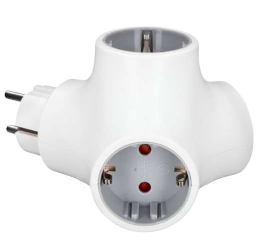 KSIX MULTIENCHUFE 3 TOMAS BLANCO