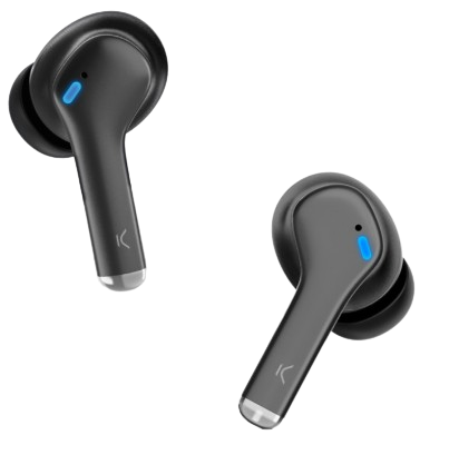 KSIX AURICULARES ANC / ENC / PANTALLA / NEGRO