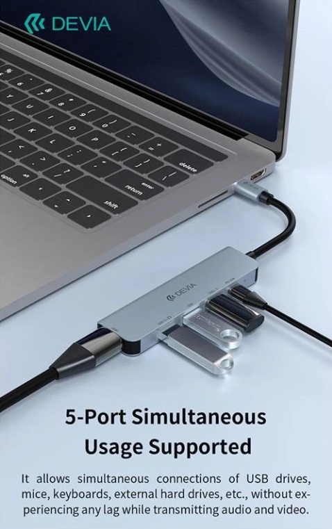 DEVIA HUB LEOPARD TIPO C 5 EN 1