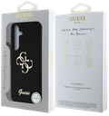 GUESS CARCASA 4G GLITTER METAL LOGO SAMSUNG GALAXY S25 NEGRO