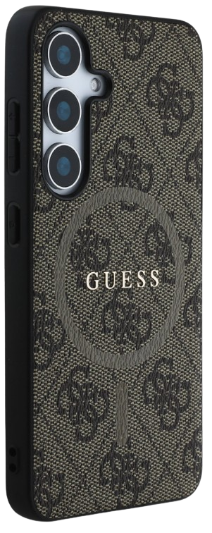 GUESS CARCASA MAGSAFE RING SAMSUNG GALAXY S25 MARRON