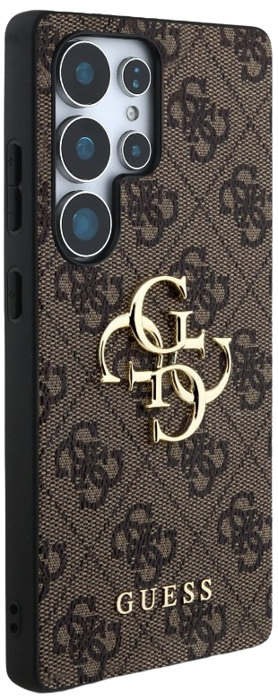 GUESS CARCASA 4G METAL LOGO SAMSUNG GALAXY S25 ULTRA MARRON