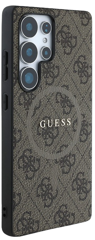 GUESS CARCASA MAGSAFE RING SAMSUNG GALAXY S25 ULTRA MARRON
