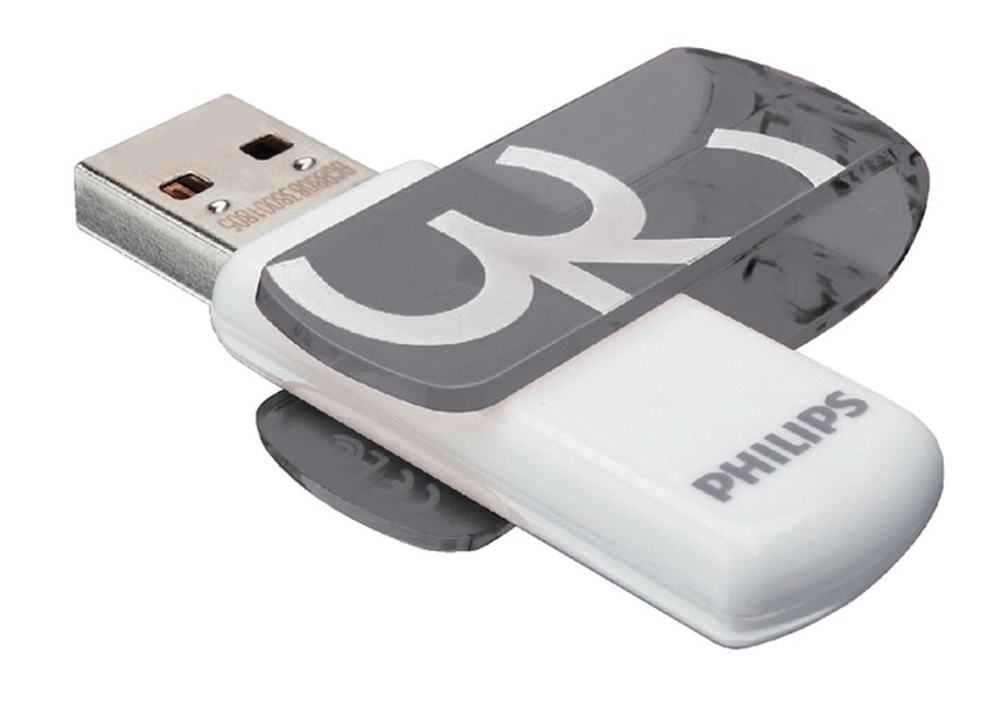 PHILIPS PENDRIVE 32GB VIVID SHADOW GREY