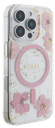 GUESS CARCASA MAGSAFE FLOWERS & GLITTER IPHONE 15 PRO MAX