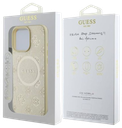GUESS CARCASA MAGSAFE PEONY IPHONE 16 PRO MAX DORADO