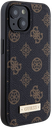 GUESS CARCASA MAGSAFE PEONY PLATE IPHONE 15 NEGRO