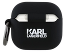 KARL LAGERFELD FUNDA SILICONA 3D NFT AIRPODS 4 NEGRO