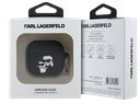 KARL LAGERFELD FUNDA SILICONA 3D K&C AIRPODS 4 NEGRO