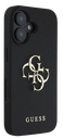 GUESS CARCASA GRAINED 4G IPHONE 16 NEGRO