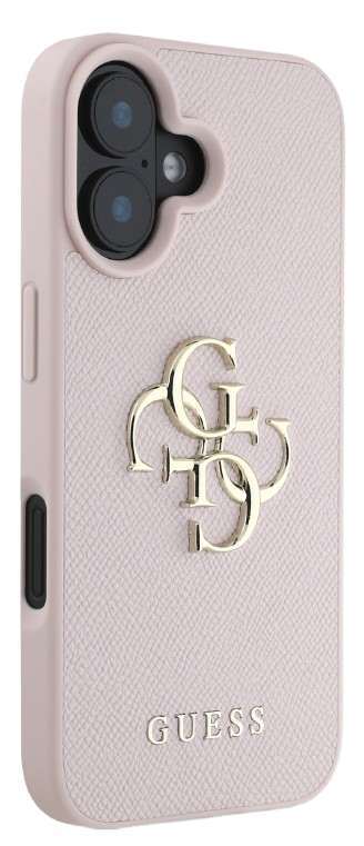 GUESS CARCASA GRAINED 4G IPHONE 16 ROSA