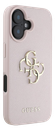 GUESS CARCASA GRAINED 4G IPHONE 16 ROSA