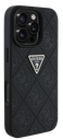 GUESS CARCASA GRAINED 4G STAMP TRIANGLE IPHONE 16 PRO MAX NEGRO