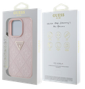 GUESS CARCASA GRAINED 4G STAMP TRIANGLE IPHONE 16 PRO ROSA