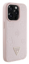 GUESS CARCASA MAGSAFE GRAINED PEONY TRIANGLE IPHONE 15 PRO MAX ROSA