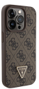 GUESS CARCASA 4G TRIANGLE STRASS IPHONE 15 PRO MARRON