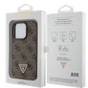 GUESS CARCASA 4G TRIANGLE STRASS IPHONE 15 PRO MARRON
