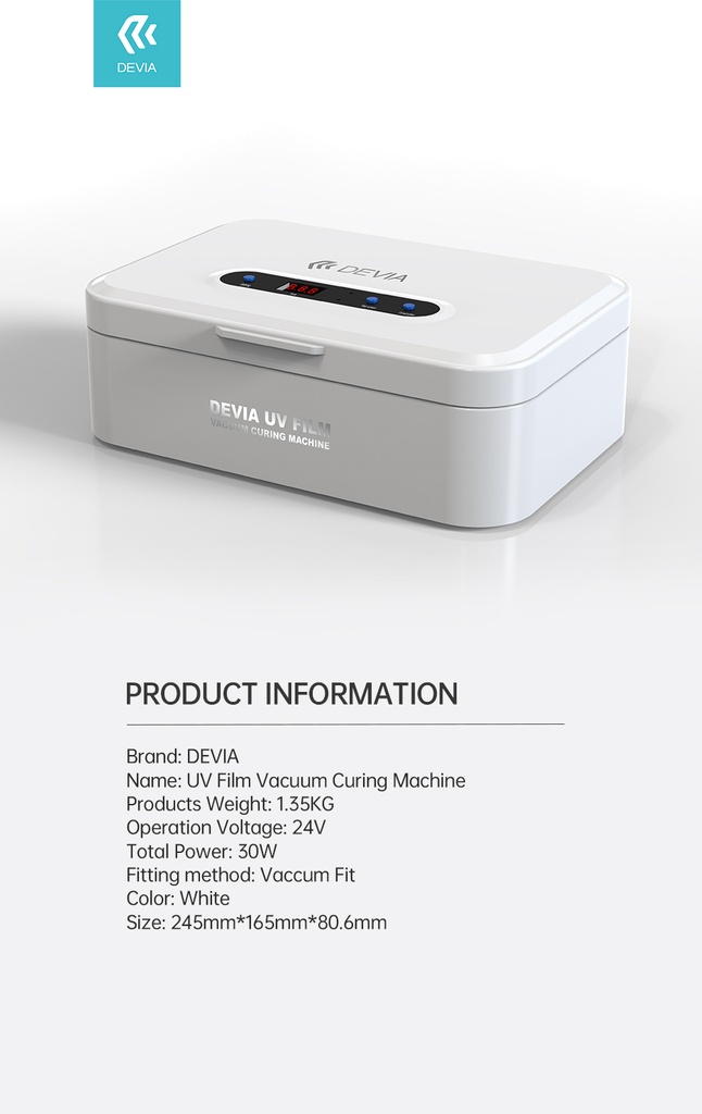 DEVIA MAQUINA DE VACIO CON LUZ UV PRO 2