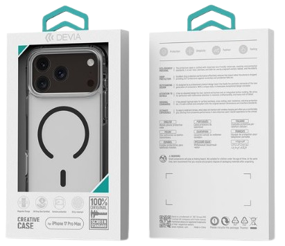DEVIA CARCASA MAGSAFE ARMOUR IPHONE 17 NEGRO