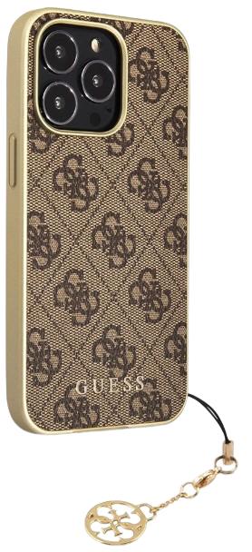 GUESS CARCASA CHARM 4G IPHONE 13 PRO MAX MARRON