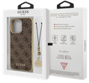 GUESS CARCASA CHARM 4G IPHONE 13 PRO MAX MARRON
