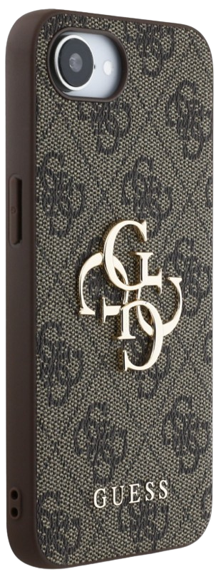 GUESS CARCASA 4G LOGO IPHONE 16e MARRON