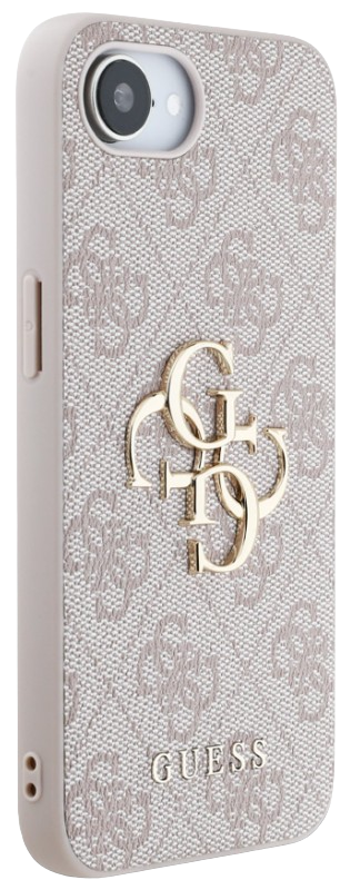 GUESS CARCASA 4G LOGO IPHONE 16e ROSA