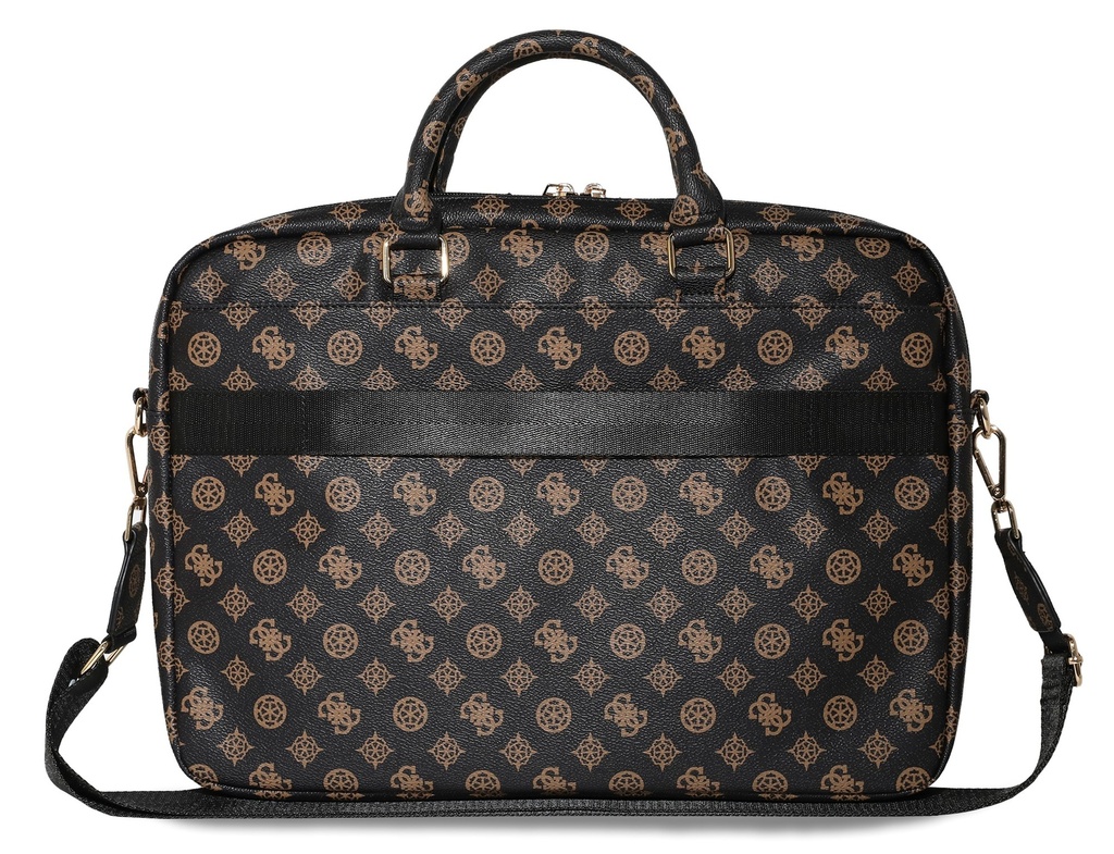 GUESS MALETIN PEONY ZIPPER PORTATILES 16" NEGRO