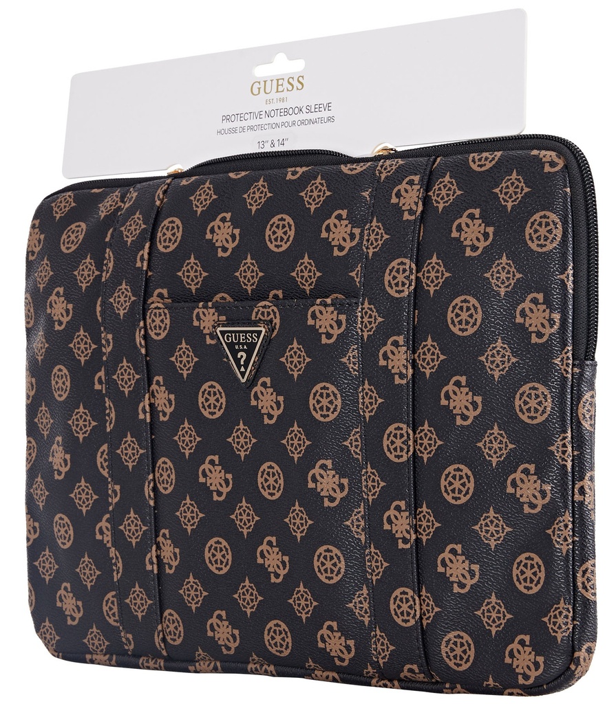 GUESS FUNDA PEONY POCKET PORTATIL 14" NEGRO