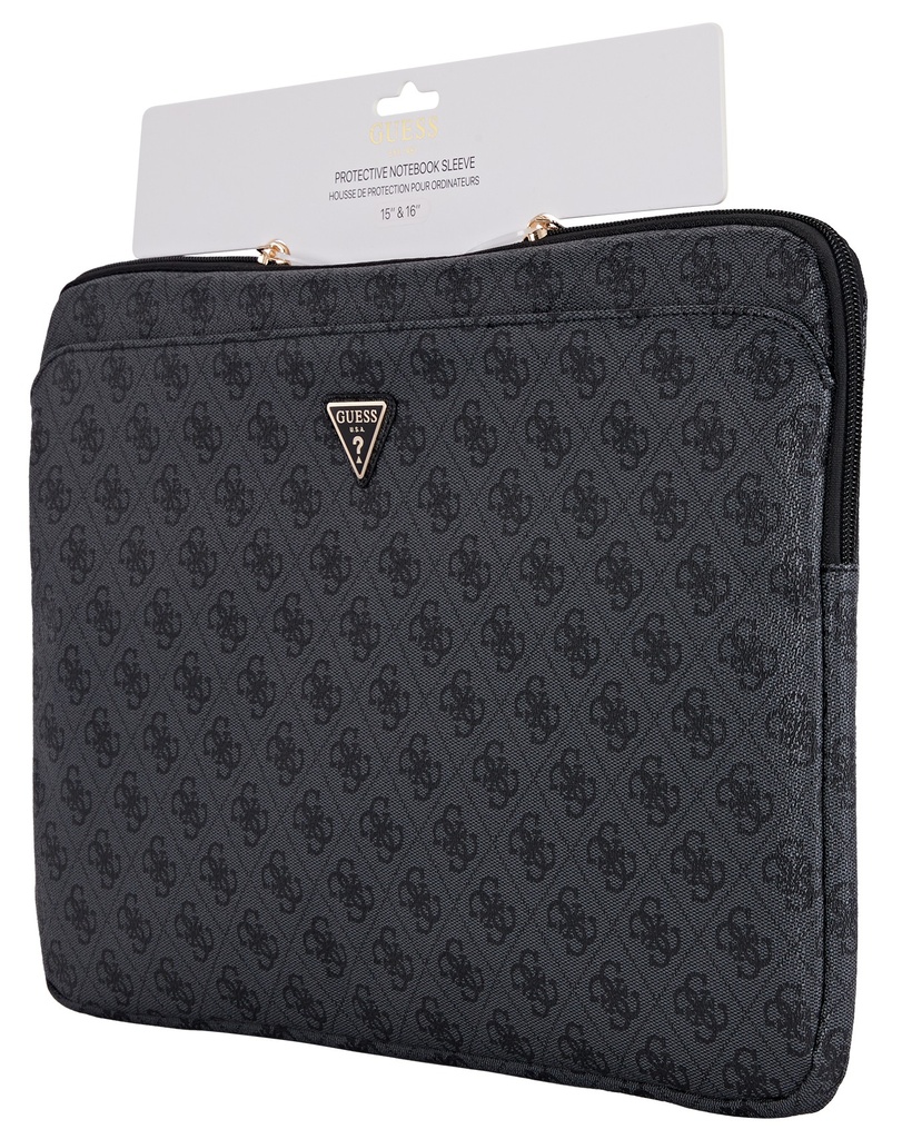 GUESS FUNDA 4G ZIPPER PORTATIL 16" NEGRO