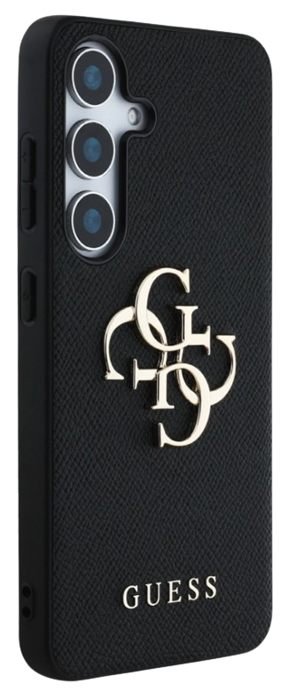 GUESS CARCASA GRAINED 4G SAMSUNG GALAXY S25 NEGRO
