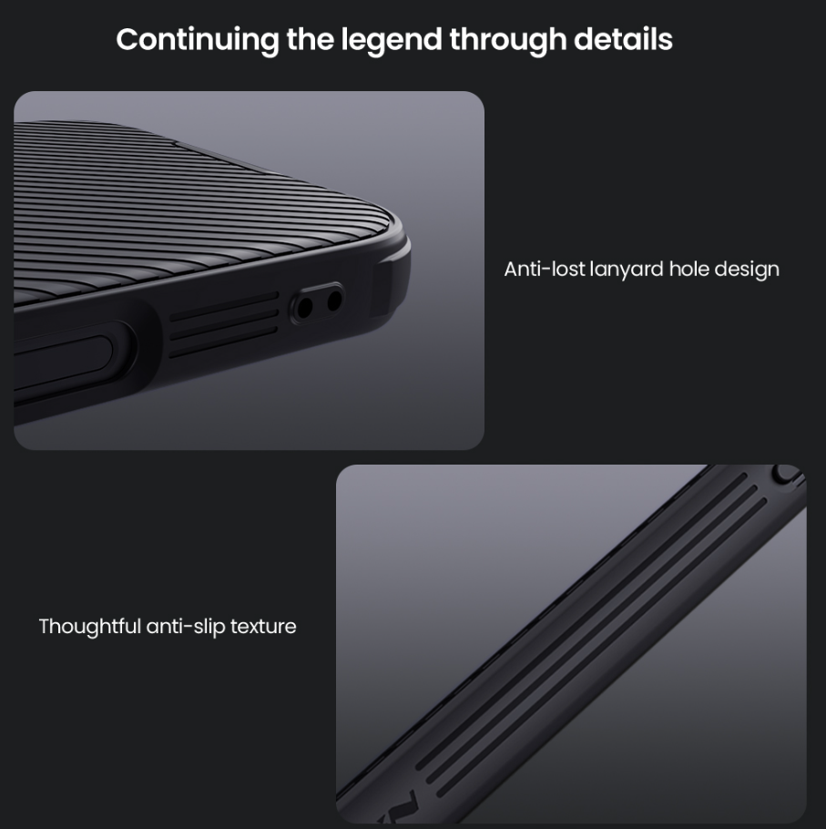 NILLKIN CARCASA CAMSHIELD IPHONE 16 NEGRO