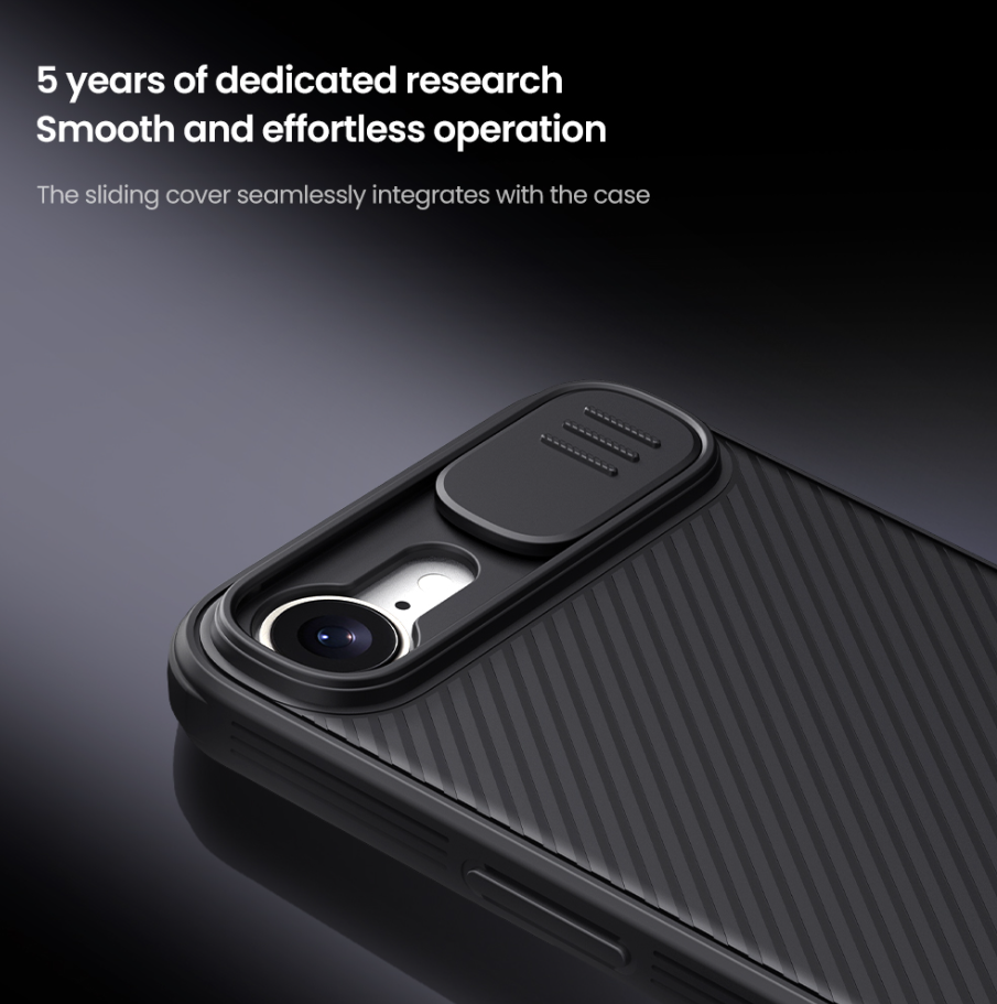 NILLKIN CARCASA CAMSHIELD IPHONE 16e NEGRO