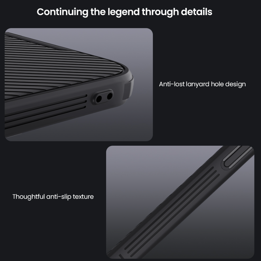 NILLKIN CARCASA CAMSHIELD IPHONE 16e NEGRO