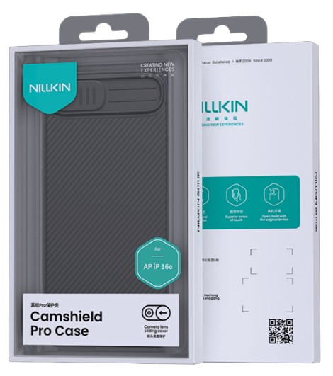 NILLKIN CARCASA CAMSHIELD IPHONE 16e NEGRO