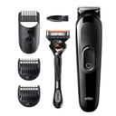 BRAUN CORTABARBAS KIT 4 EN 1 SK3300 CON BATERIA + 3 ACCESORIOS + GILLETE PROGLIDE