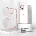 DEVIA Carcasa shockproof CRYSTAL IPhone 14 ROSA