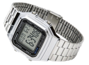 CASIO RELOJ A178WA1ADF ILLUMINATOR RETRO PLATA