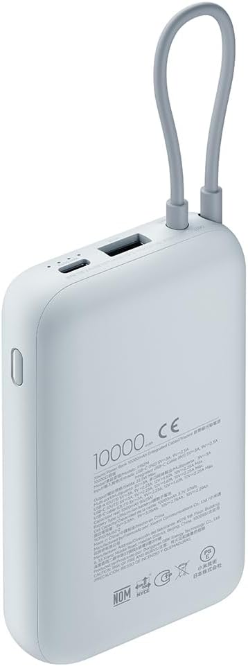 XIAOMI BATERIA AUXILIAR 10000mAh/ 22.5W/ CABLE INTEGRADO AZUL